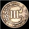 Image 2 : 1852 Silver Three Cent NEARLY UNCIRCULATED