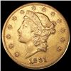Image 1 : 1881-S $20 Gold Double Eagle UNCIRCULATED