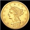 Image 1 : 1873 $2.50 Gold Quarter Eagle UNCIRCULATED