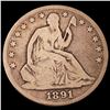 Image 1 : 1891 Seated Liberty Half Dollar NICELY CIRCULATED