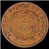 Image 2 : 1869 Two Cent Piece CLOSELY UNCIRCULATED