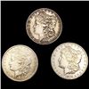 Image 1 : (3) Morgan Silver Dollars ABOUT UNCIRCULATED