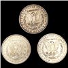 Image 2 : (3) Morgan Silver Dollars ABOUT UNCIRCULATED