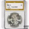 Image 1 : 1881-S Morgan Silver Dollar PGA-MS65