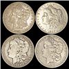 Image 1 : (4) Morgan Silver Dollars NICELY CIRCULATED