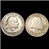 Image 1 : (2) Columbian Half Dollars LIGHTLY CIRCULATED