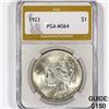 Image 1 : 1923 Silver Peace Dollar PGA-MS64