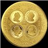 Image 2 : 1977 Turks & Ciacos Isles Gold 100 Crown GEM