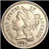 Image 1 : 1881 Nickel Three Cent CLOSELY UNCIRCULATED