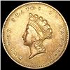 1854 Rare Gold Dollar NEARLY UNCIRCULATED