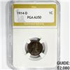 1914-D Wheat Cent PGA-AU 50