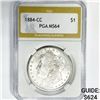 1884-CC Morgan Silver Dollar PGA-MS 64