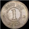 Image 2 : Hard Times Cent UNCIRCULATED