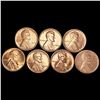 Image 1 : RED (7) Wheat Cents UNCIRCULATED