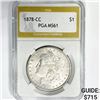 Image 1 : 1878-CC Morgan Silver Dollar PGA-MS 61