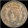 1861 Hard Times Token NEARLY UNCIRCULATED