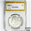 1889-S Morgan Silver Dollar PGA-MS 62
