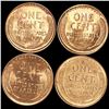 Image 2 : RED (4) Wheat Cents UNCIRCULATED