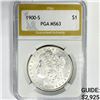 1900-S Morgan Silver Dollar PGA-MS 63