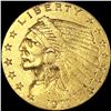 Image 1 : 1911 $2.50 Gold Quarter Eagle CLOSELY