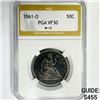 1861-O Seated Liberty Half Dollar PGA-VF 30 W-13