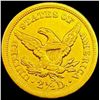 Image 2 : 1866-S $2.50 Gold Quarter Eagle UNCIRCULATED