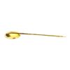 Image 2 : Script Stick Pin - 10KT Yellow Gold and Yellow Gold Plated