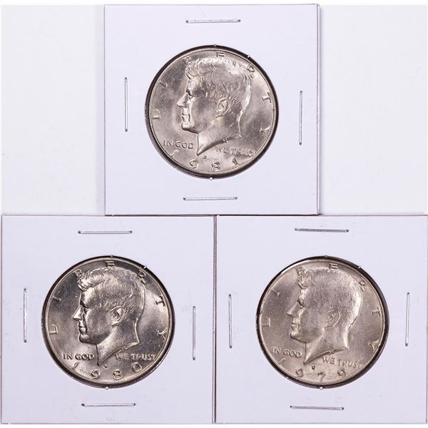 1979-1981 Kennedy Half Dollar Coin Collector's Set