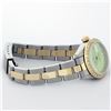 Image 6 : Rolex Ladies 2T Green Diamond Datejust Wristwatch With Oyster Band