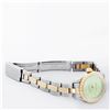 Image 9 : Rolex Ladies 2T Green Diamond Datejust Wristwatch With Oyster Band