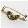 Image 5 : Antique Victorian 15k Yellow Gold Seed Pearl Knot Bar Pin Brooch