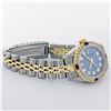 Image 4 : Rolex Ladies 2 Tone Blue Diamond & Sapphire Datejust Wristwatch