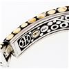 Image 4 : John Hardy Dot Silver & 18k Gold Leaf & Enamel Dragonfly Hinged Bangle Bracelet