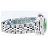 Image 4 : Rolex Ladies Stainless Steel Green Diamond & Ruby Datejust Wristwatch