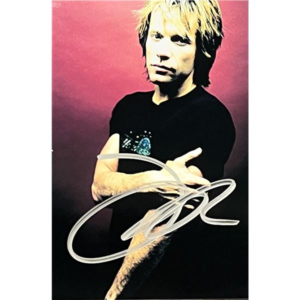 Jon Bon Jovi signed photo