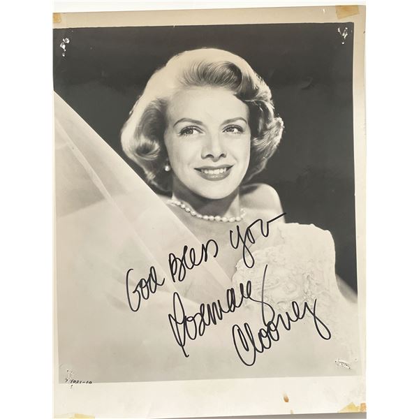 Singer Rosemary Clooney signed photo