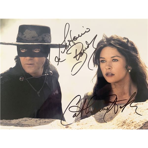 The Mask of Zorro  Antonio Banderas and Catherine Zeta-Jones signed movie photo