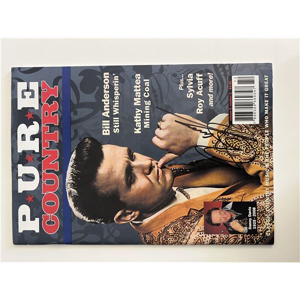 Bill Anderson signed magazine