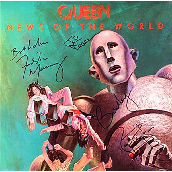 Queen signed News Of The World album