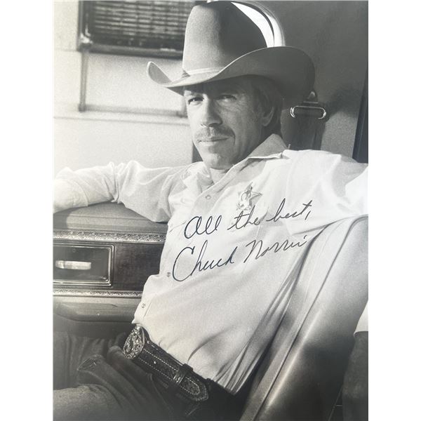 Chuck Norris signed photo