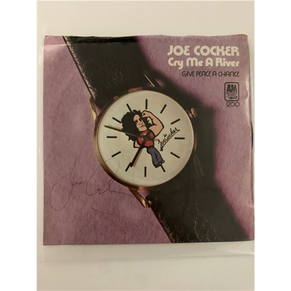 Joe Cockers signed 45 RPM