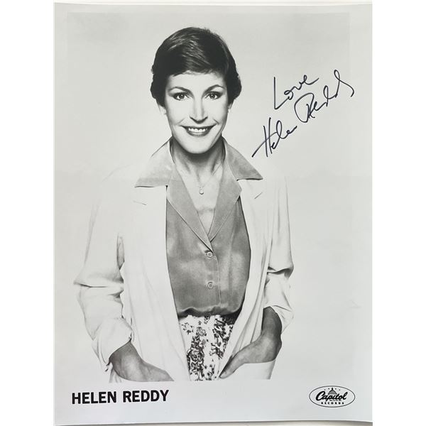 Singer Helen Reddy signed photo