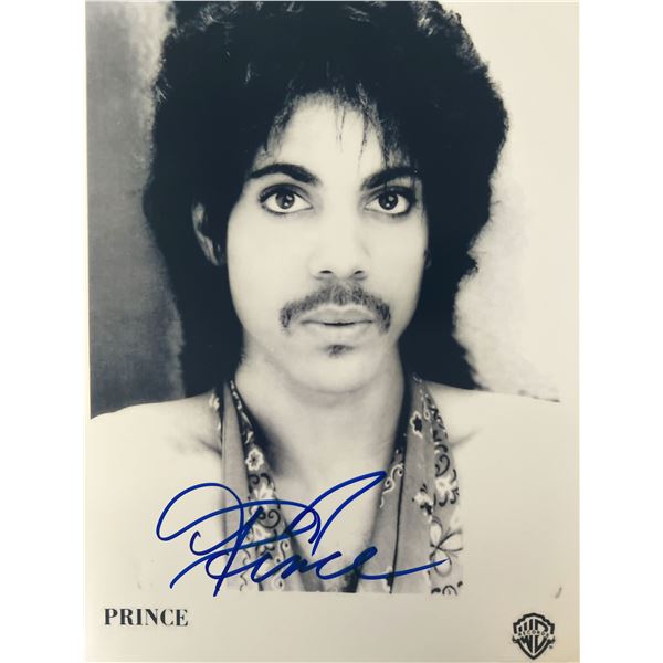 Prince signed photo