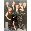Image 1 : Frasier Cast Kelsey Grammer, Jane Leeves, David Hyde Pierce, Peri Gilpin, and John Mahoney signed ph