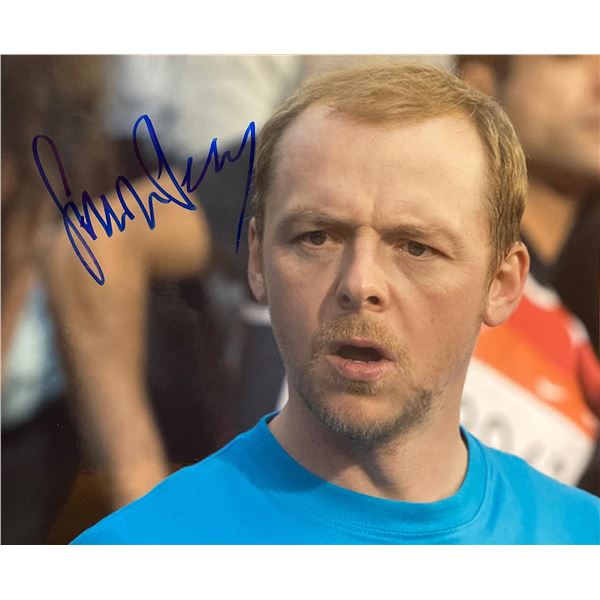 Simon Pegg signed movie photo