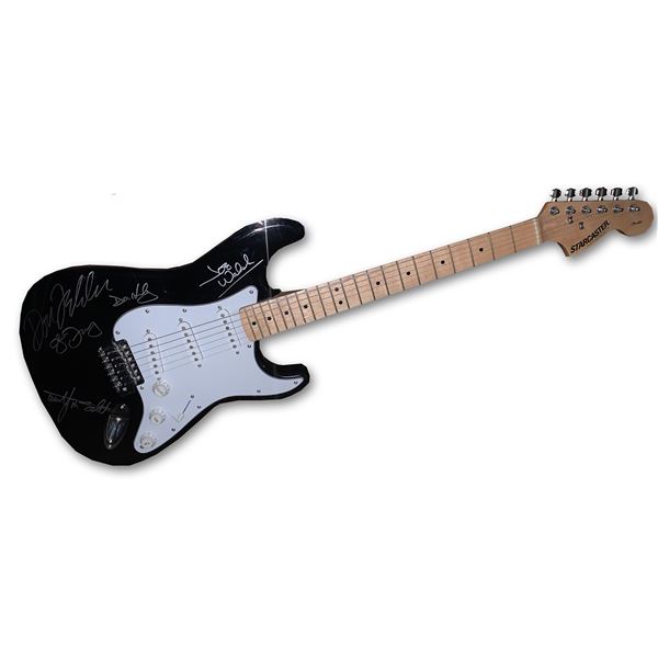 Eagles band signed strat style guitar