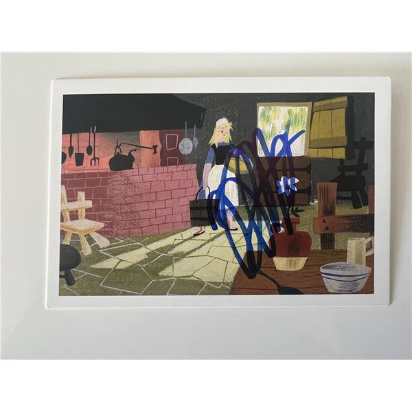 1950 Cinderella concept art signed postcard