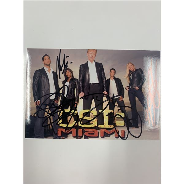 CSI: Miami cast signed photo