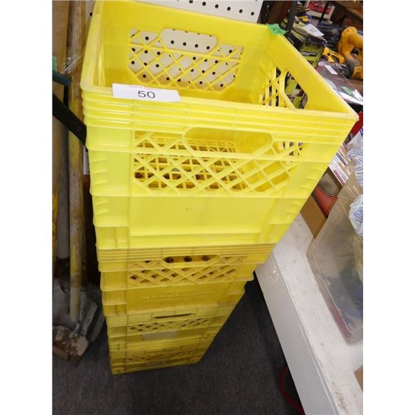 plastic milk crates