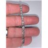 Image 3 : Natural Oval cut 8.00nCarat Aquamarine Gemstone .925 Silver Tennis Bracelet with certificate valued 